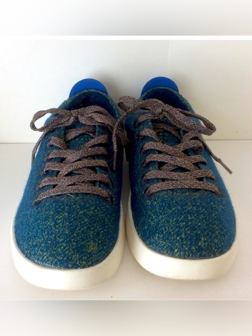 EUC Allbirds Teal/Lime Green Lace-Ups WP/Men’s 8